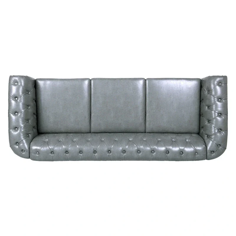 84.65 Rolled Arm Chesterfield 3 Seater Sofa