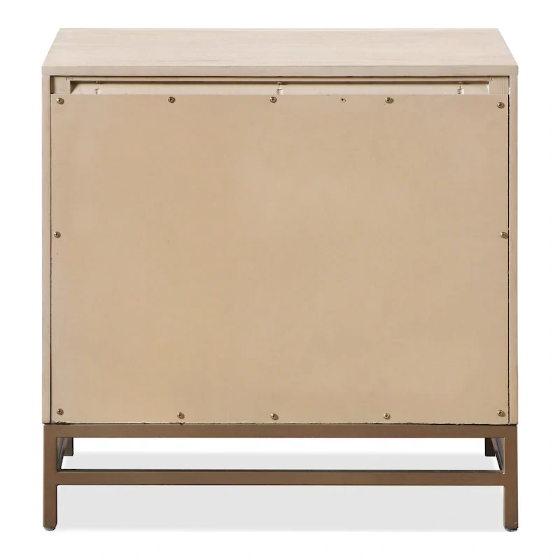 Furniture of America Drayden Transitional Oak Solid Wood 2-Drawer Nightstand, Set of 2