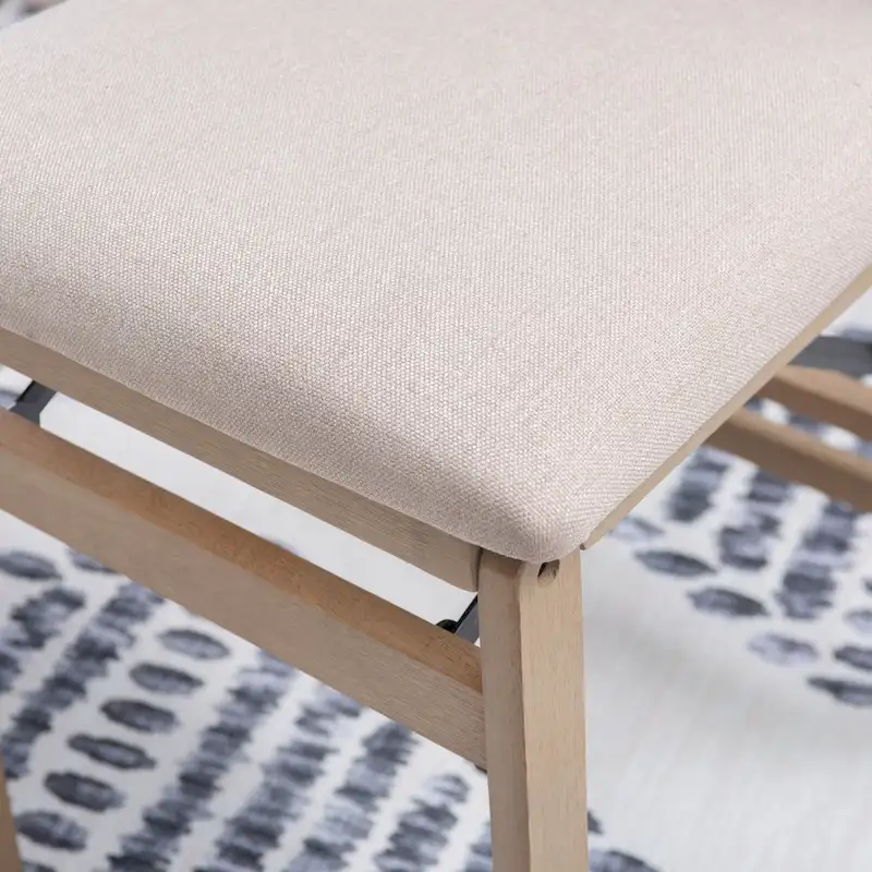 Lesvos X Back Grey Wash Folding Side Dining Chair (Set of 2)