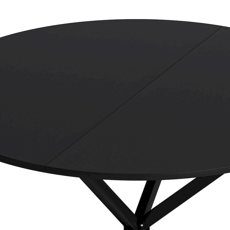 47.24 Modern Cross Leg Round Dining Table