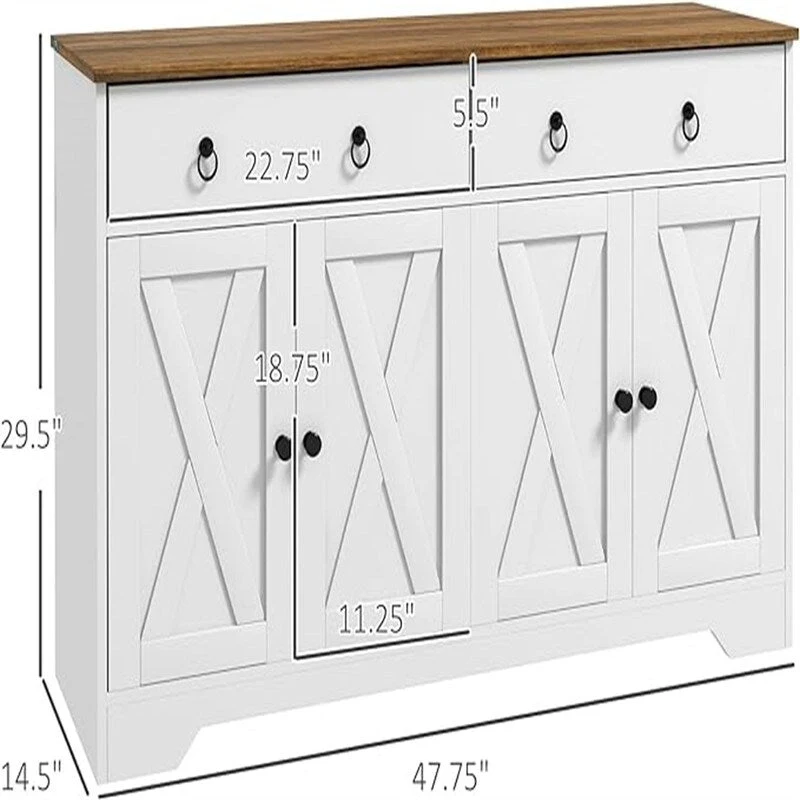 Buffet Sideboard Cabinet - 14.5