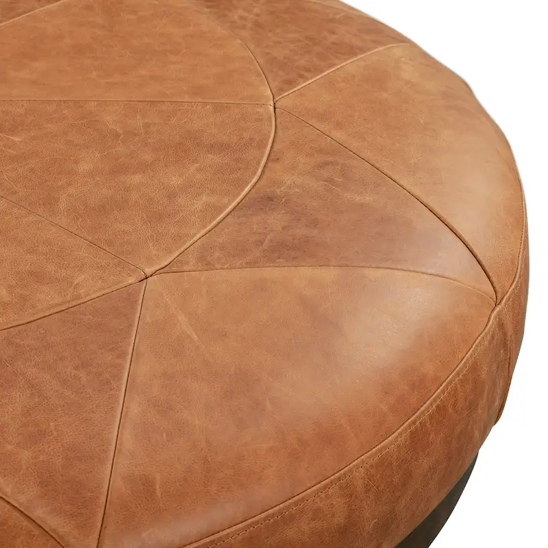 Poly & Bark Gio Ottoman - Full Grain Genuine Italian Leather