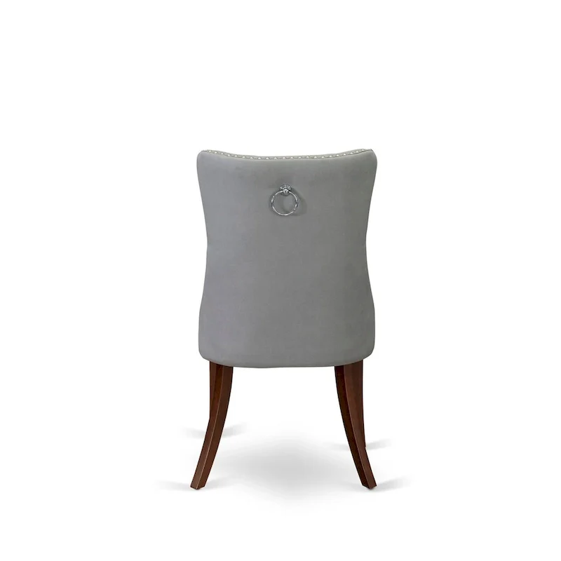 Dining Table and Chair Set — Includes a rectangular solid wood dining table and upholstered dining chairs, Mahogany Finish (Optional Components)