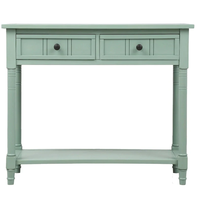 Daisy Series Console Table with 2 Drawers and Bottom Shelf
