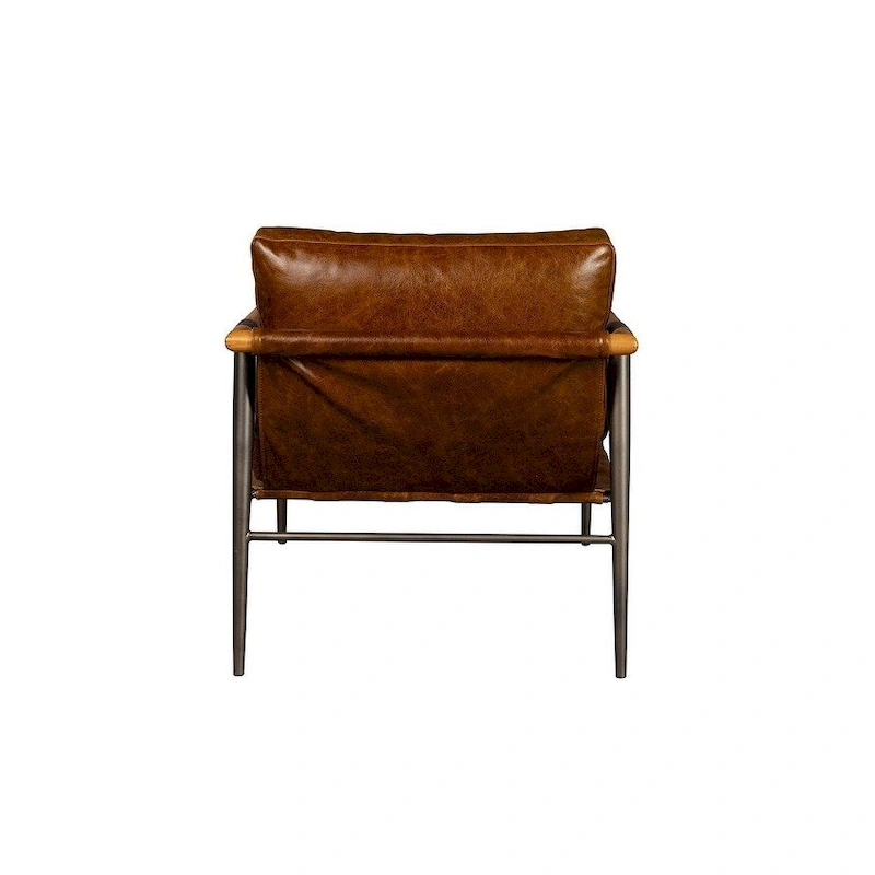 McBeal Leather Occasional Chair, Chocolate