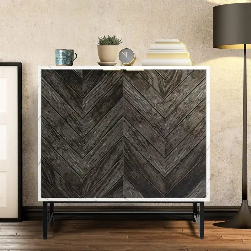 Modern Buffet Cabinet - 15.7D x 31.1W x 31.5H