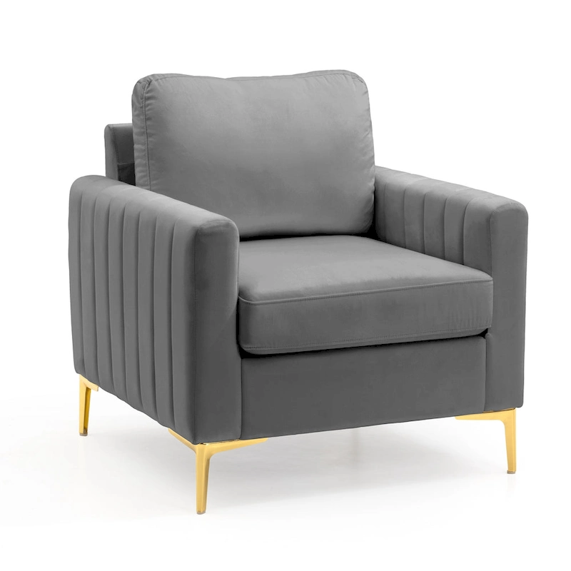 Pellebant Modern Upholstered Accent Armchair Club Chair