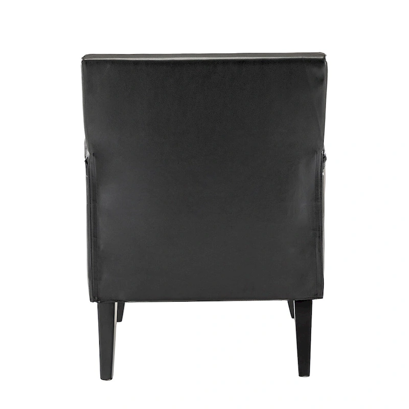 Nileus Modern Classic Polyester Accent Chair with Solid Wooden Legs Set of 2 by HULALA HOME