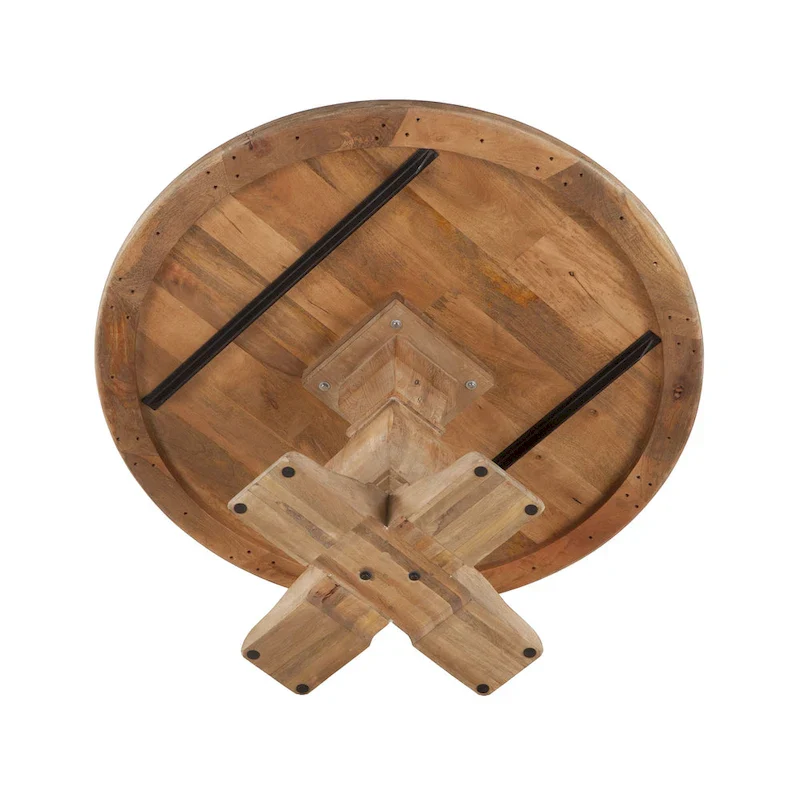 Round Mango Wood Dining Table