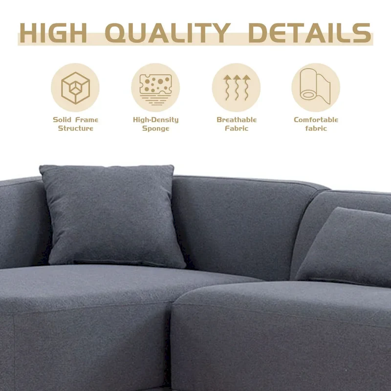 Williamspace 102 L Shape Sectional Sofa Couch