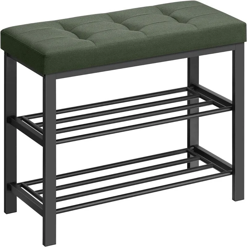 Entryway Bench with Cushion - 12.2D x 31.9W x 19.3H