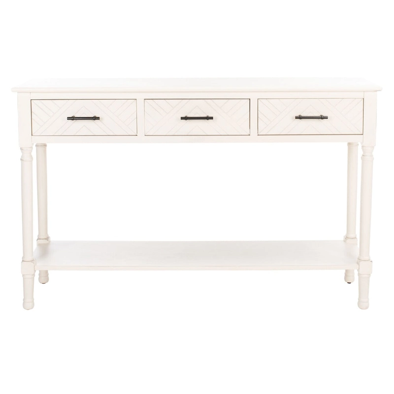 SAFAVIEH Jeanie 3-Drawer Bottom Shelf Console Table - 47.3