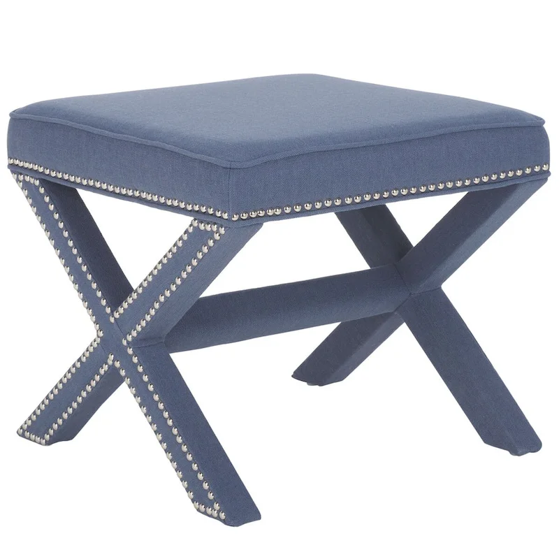 SAFAVIEH Shavonne X-Bench Ottoman