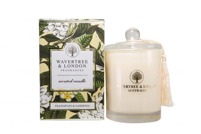 Wavertree & London Candle Frangipani & Gardenia 60 hours 330g