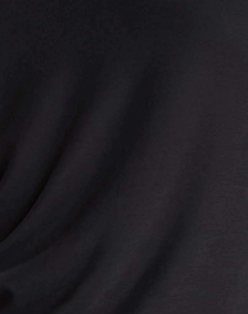 Shelisa Slouchy Mini Dress in Black