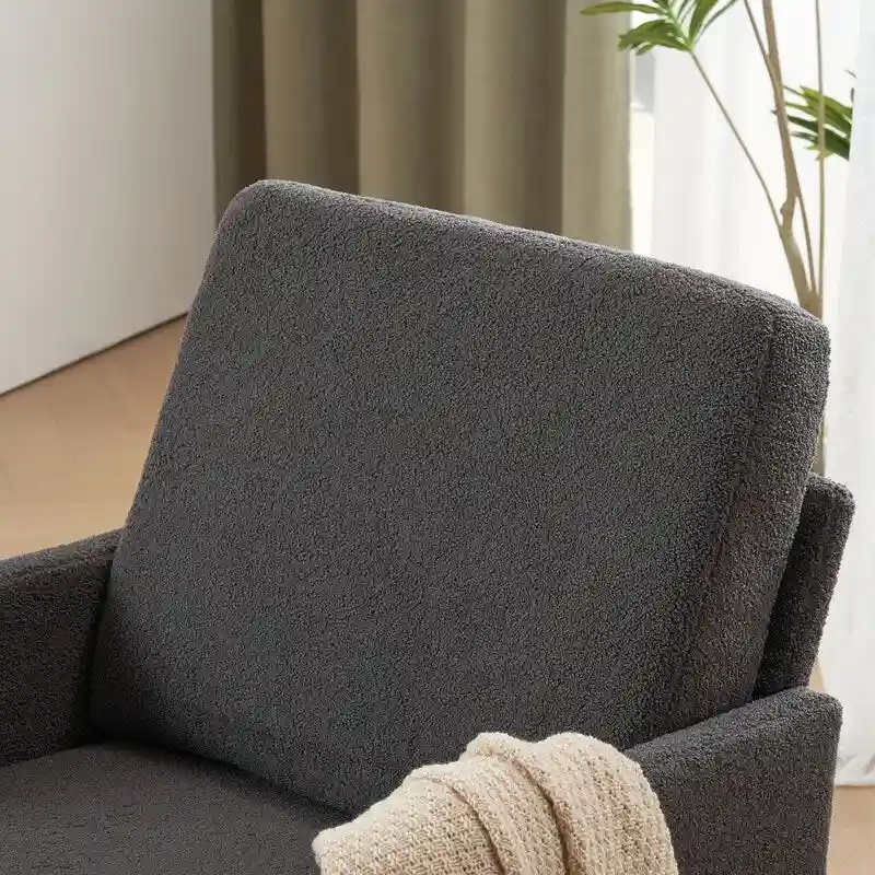 Upholstered Linen Accent Armchair