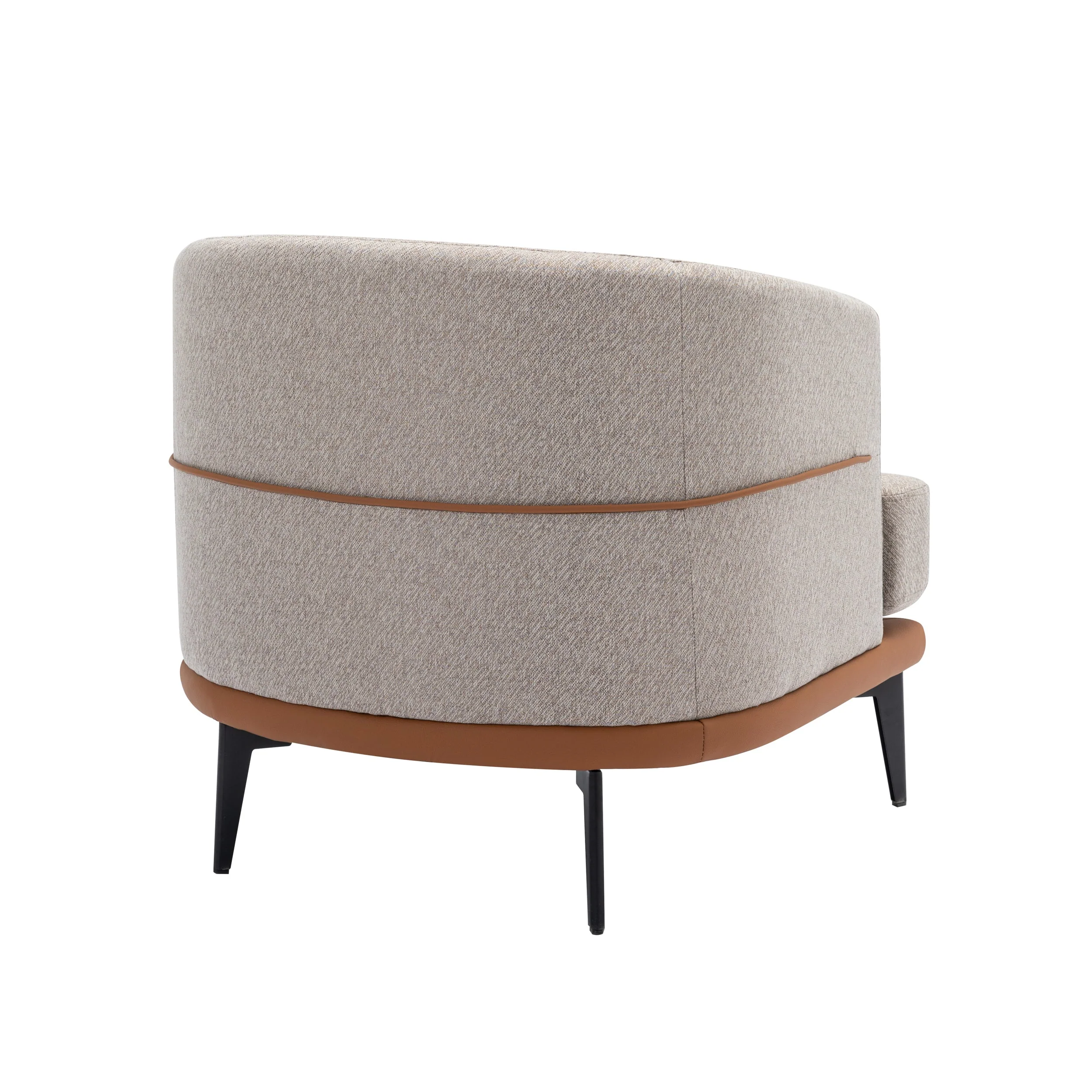 Walker Edison | Modern Two-tone Barrel Accent Chair