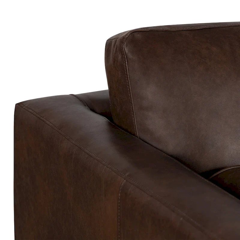 Poly & Bark Napa 104.5  Left Sectional Sofa - Full Grain Genuine Italian Leather