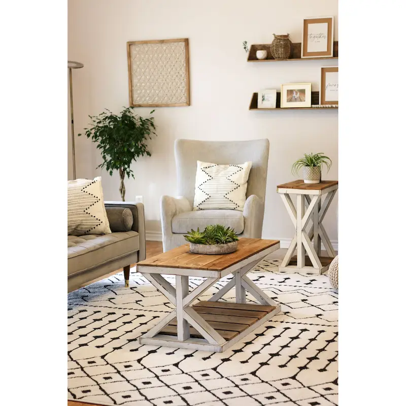 Aztec White Combo Coffee Table