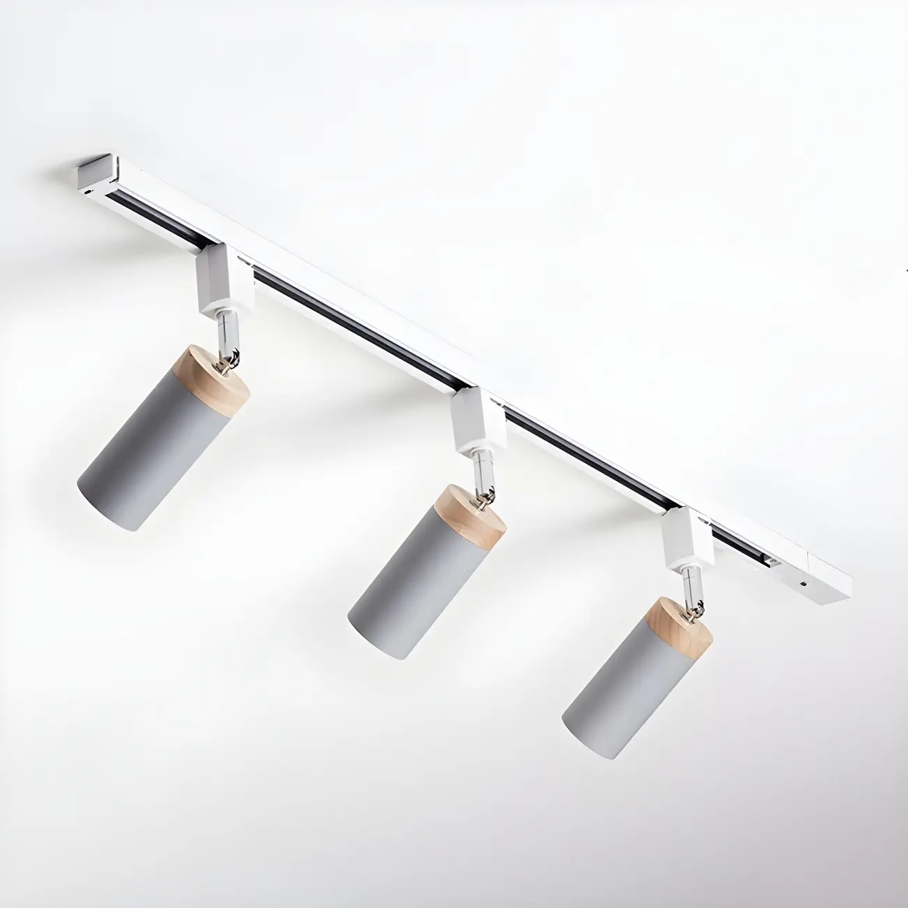 4-Light Metal Modern LED Track Lighting Fixture Adjustable Head