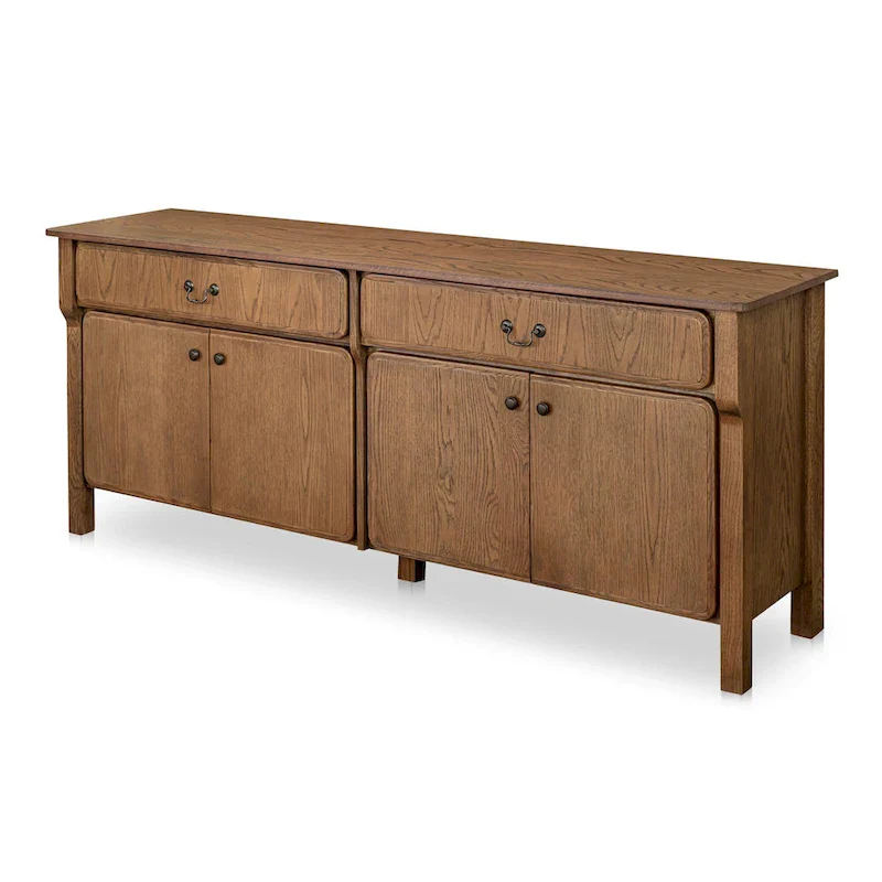 Bastian, Sideboard With drawers, Warm Brown - 78.5W x19.76D x32H