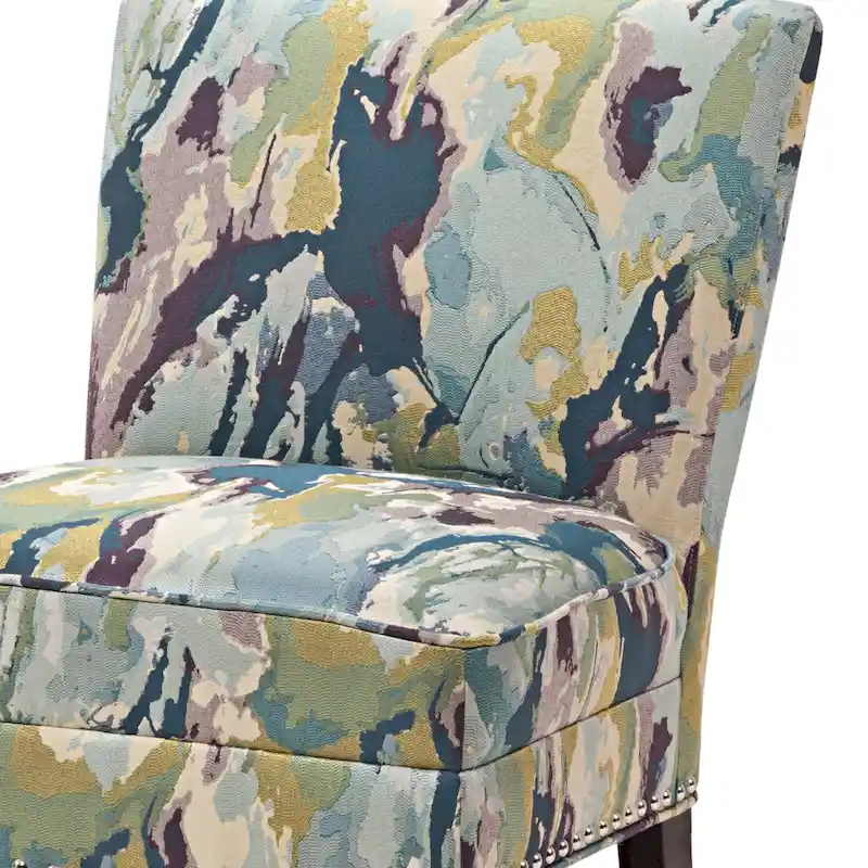 Madison Park Alex Artistic Print Armless Slipper Accent Chair