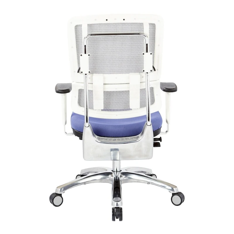 Breathable Mesh Chair with Custom Fabric Seat