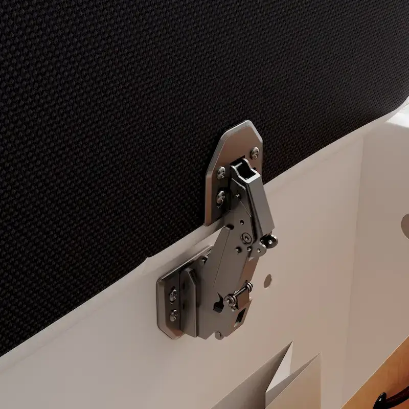 Queen/King Designer Bed Frame with LED Ambiance Lighting PU Leather