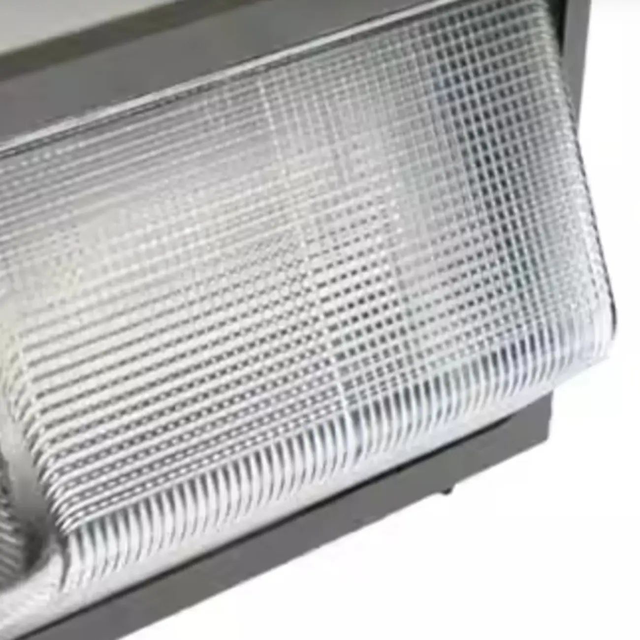 Modern Matte Grey Metal Geometric Clear Glass Wall Sconce