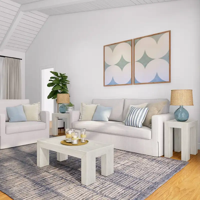 Plank and Beam Modern Rectangular Coffee Table - 40