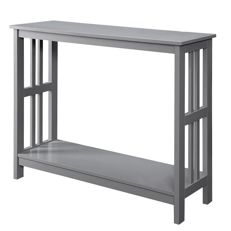 Mission Console Table with Shelf