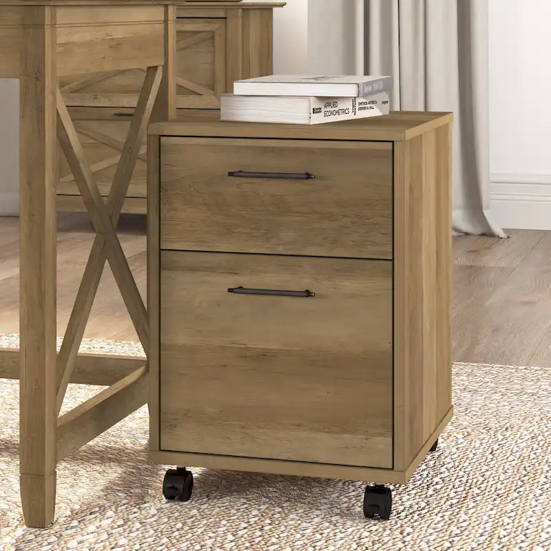 2 Drawer Mobile File Cabinet by
