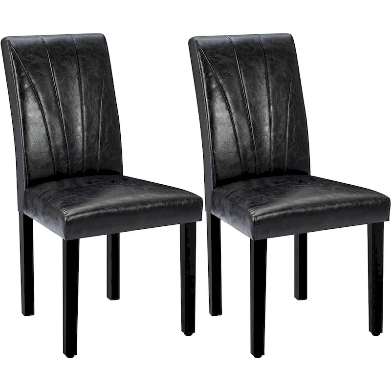 VECELO Upholstered Dining Chairs Set of 2 Parson Classic Upholstered Dining Chair,Modern 37 Parson Chairs