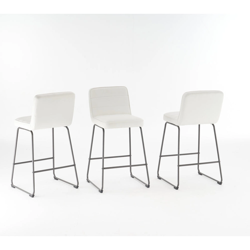 Lakeview Upholstered Modern Barstools Set of 3