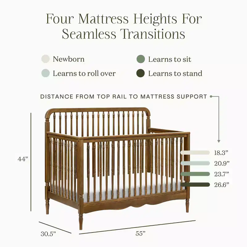 Namesake Liberty 4-in-1 Convertible Spindle Crib