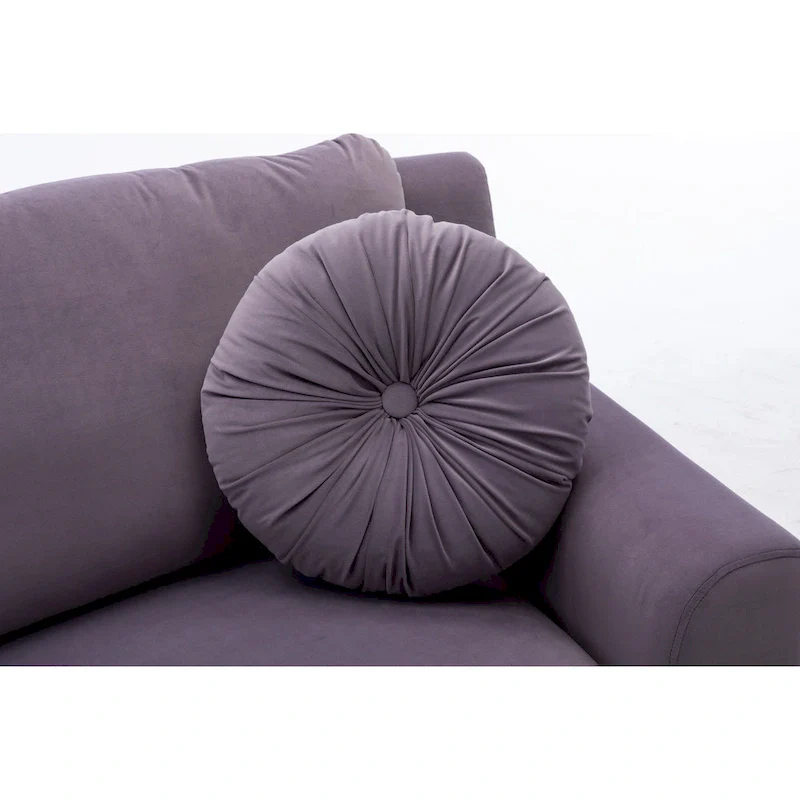 136 Velvet Semicircle couch Modular Curve Sectional Sofa