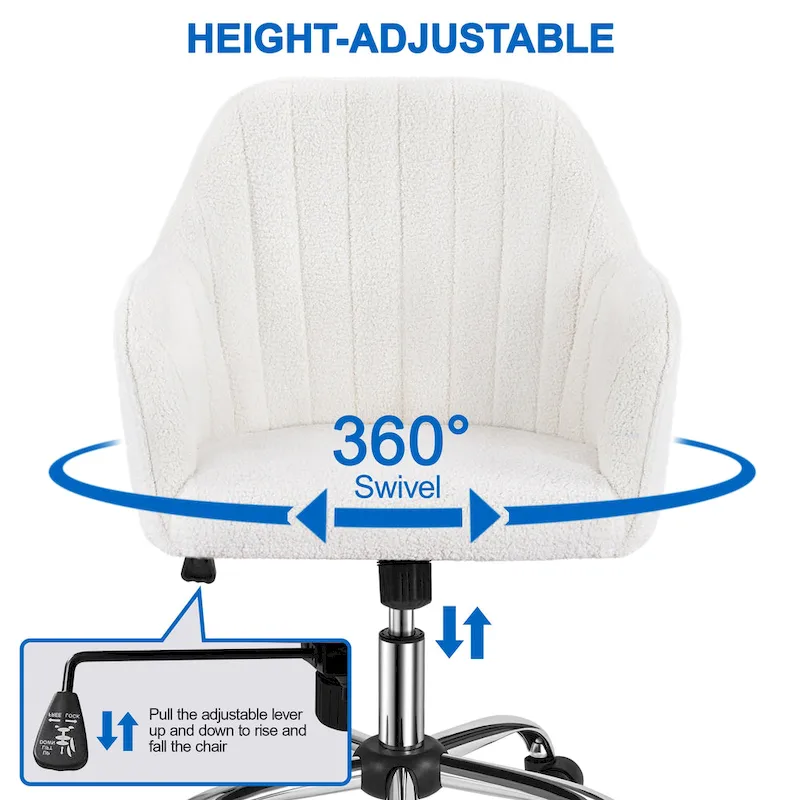 Yaheetech Desk Chair Height-Adjustable Swivel Computer Chair