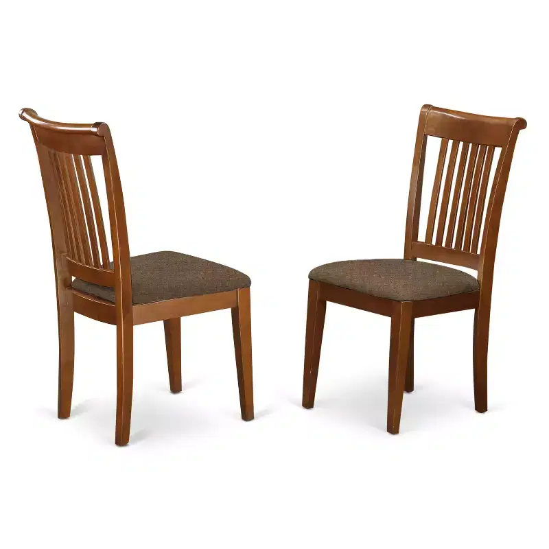 Round Drop-Leaf Dining Table Set, Saddle Brown, Seats 4, 5-Piece