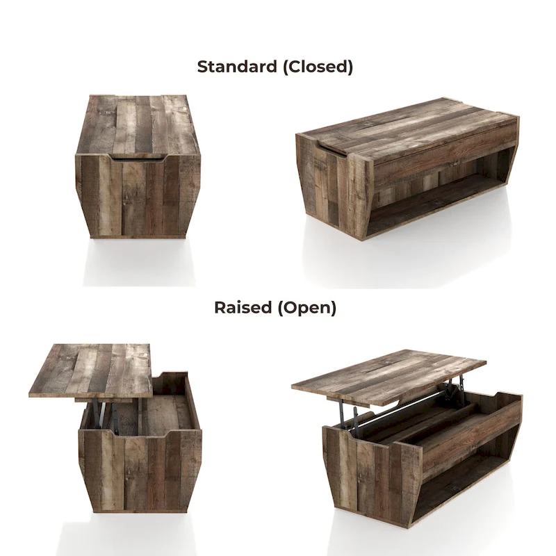 Rere Rustic 41-inch Wood Lift-top Coffee Table by Furniture of America