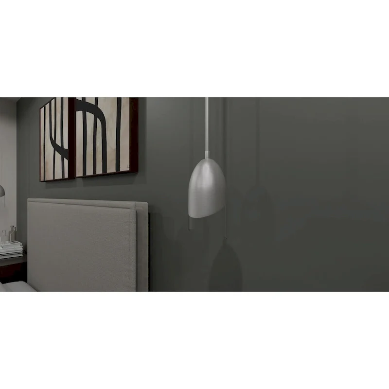 Haynes 1-Light Brushed Nickel Mini Pendant Light