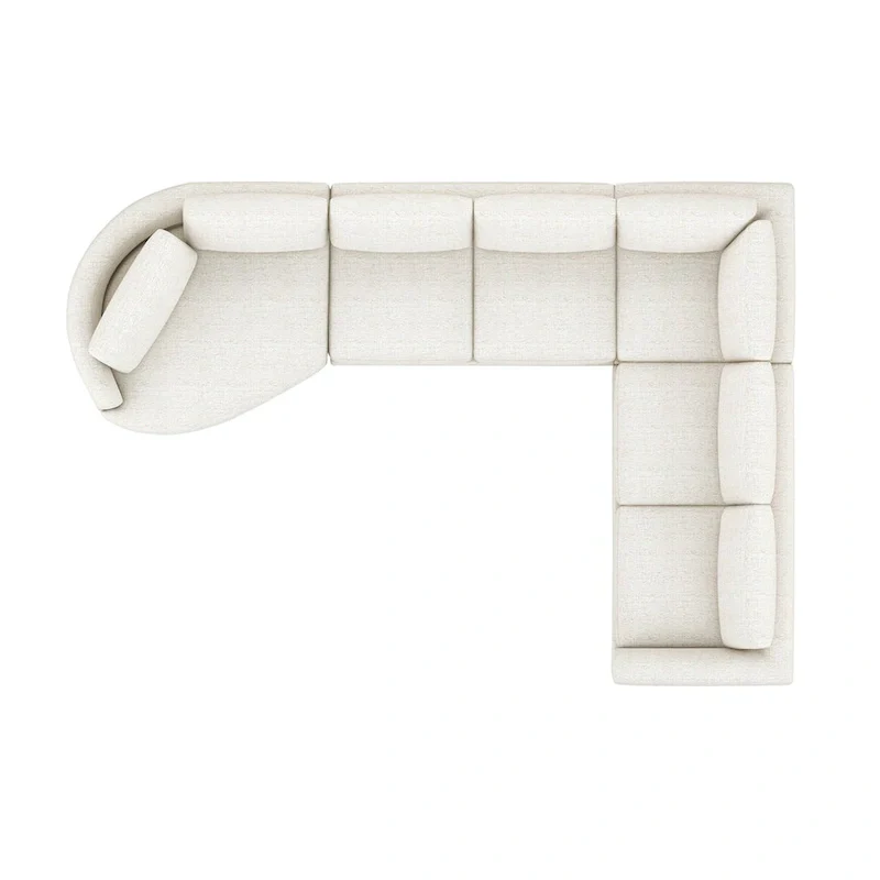 Laguna 165.5 L-Shape Modular Sectional Sofa with Chaise Lounge