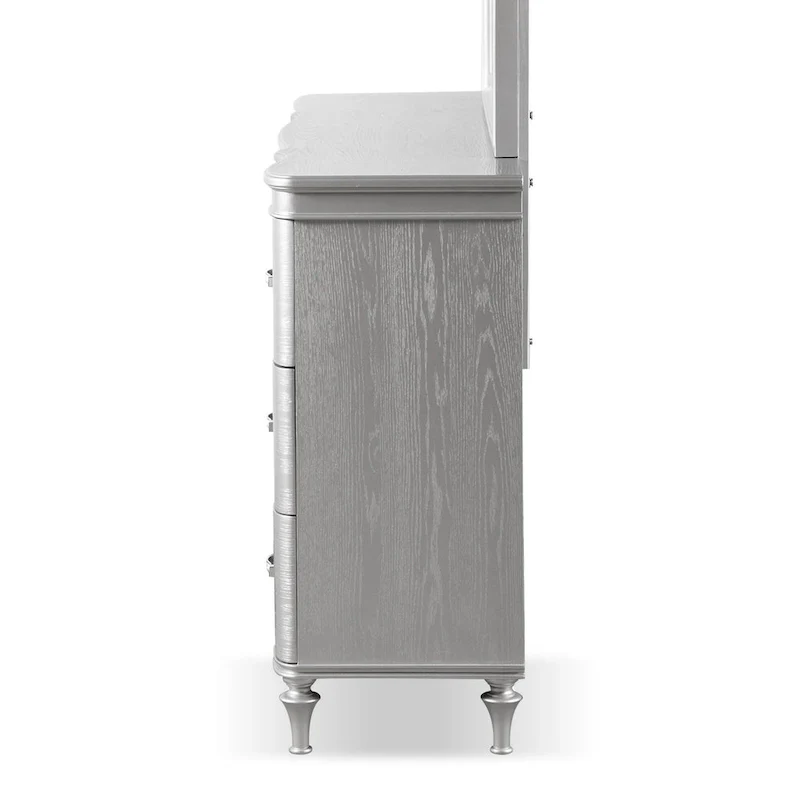 Furniture of America Seabliss Glam Solid Wood 9-Drawer Double Dresser