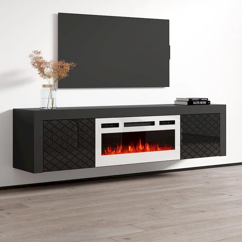 Dia WH-EF Electric Fireplace 71 TV Stand