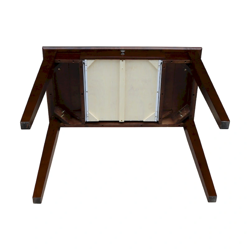 Wooden Writing Desk with Butcher Block Surface