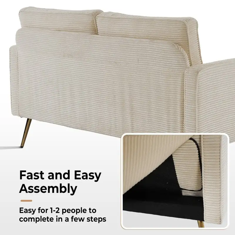 VINGLI 56 Modern Loveseat