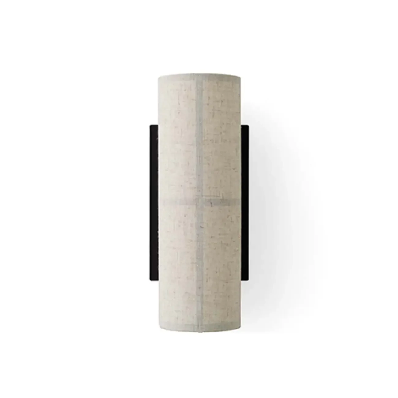 Modern Linen Beige Cylinder Wall Sconce with Switch
