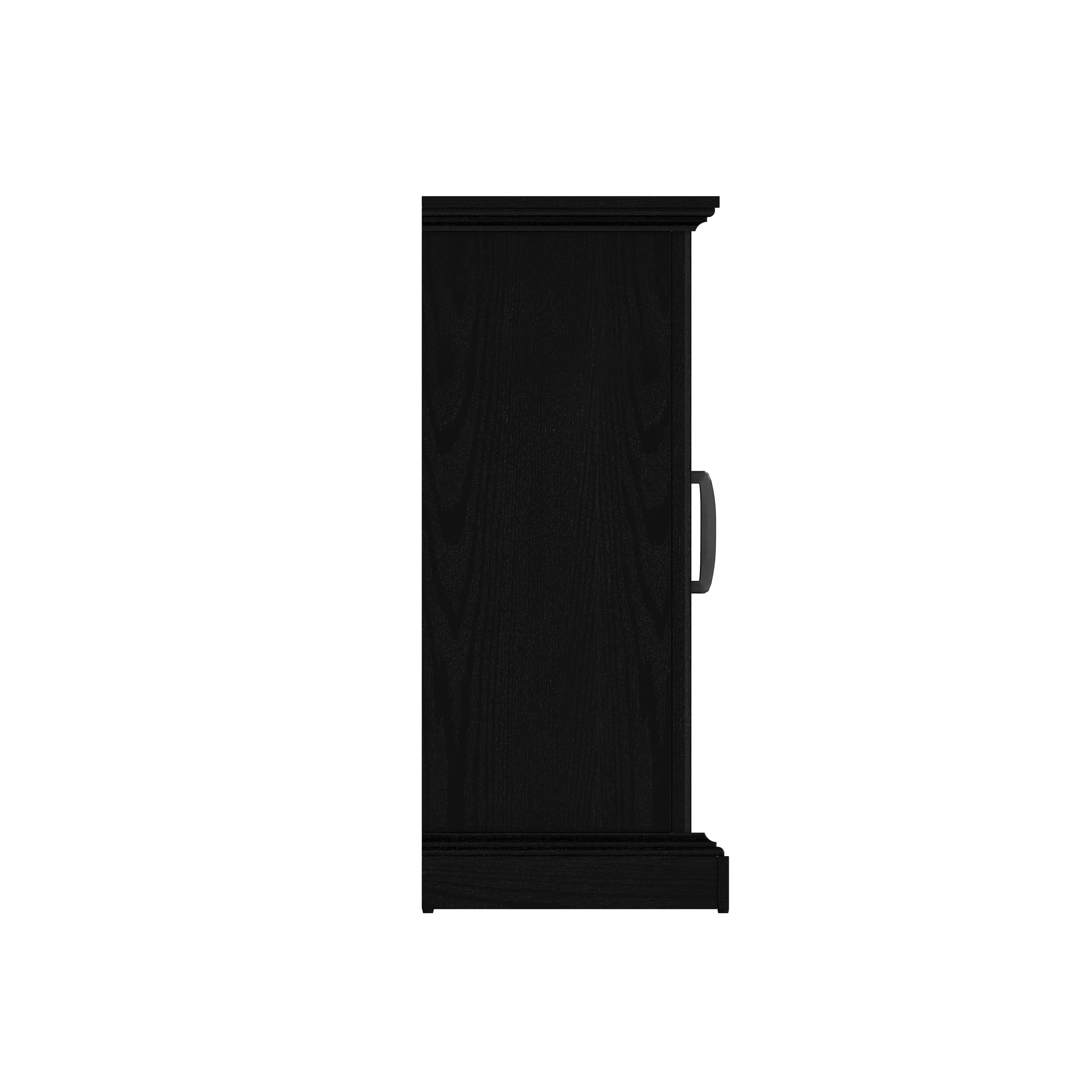 duraflame? Windowpane Glass Door Electric Fireplace TV Stand Media Console