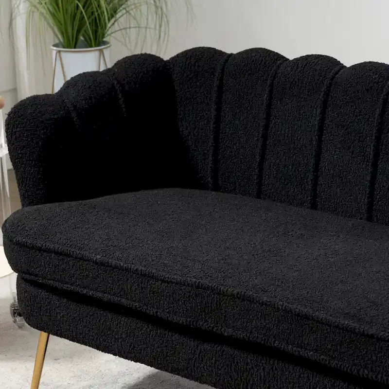 59W Mid-century Modern Tufted Loveseat Upholstered Sofa