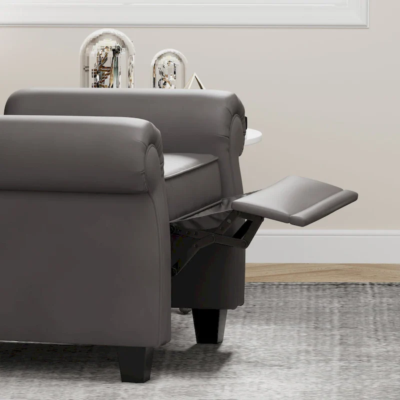 Modern Tufted Push Back Armchair