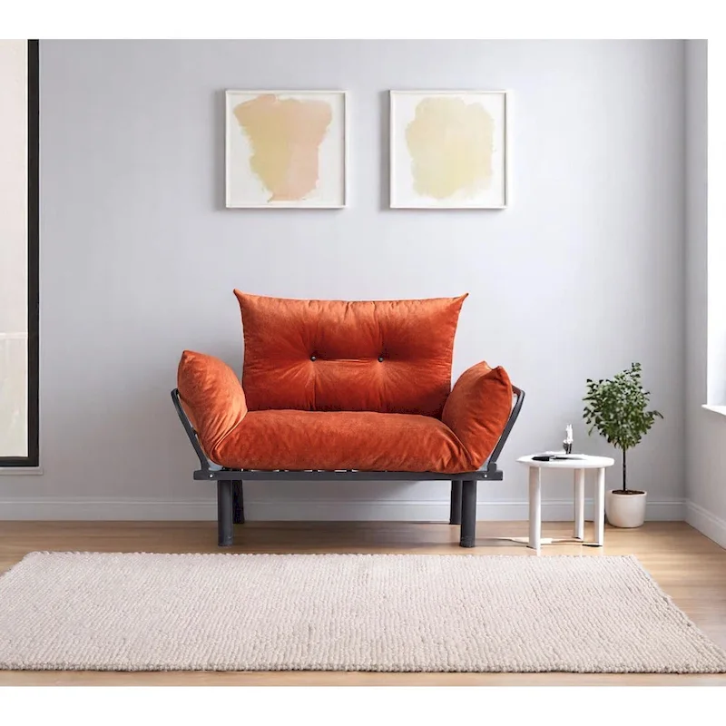 Sadio Metal Frame Loveseat With Removable Cushions